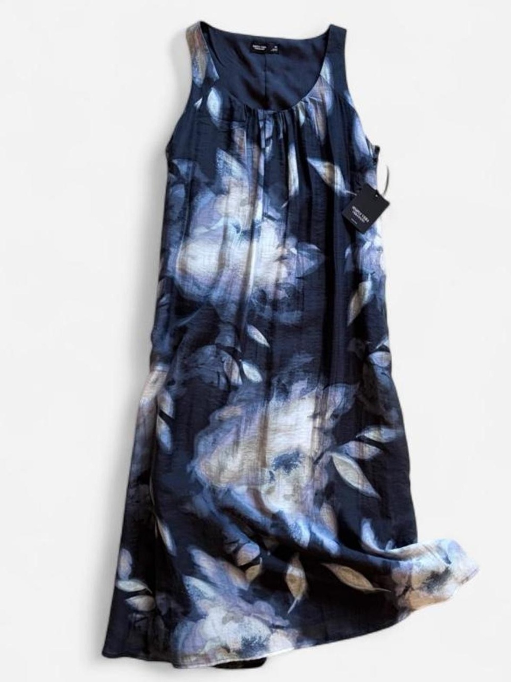 Simply Vera Vera Wang NWT Watercolor Floral Lyocell Maxi Dress PS